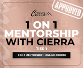 1 ON 1 MENTORSHIP with CIERRA