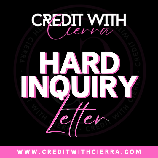 Hard Inquiry Letter