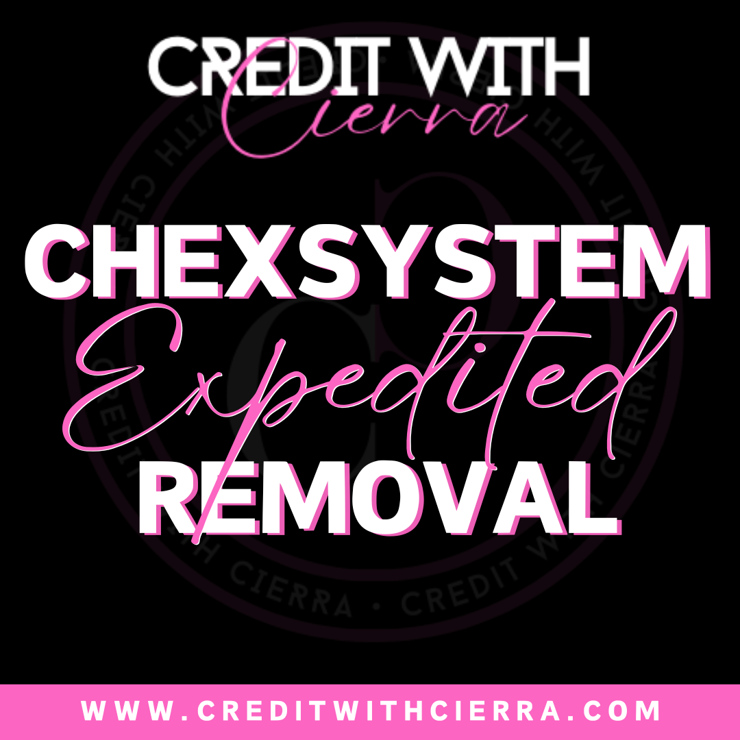 Chex Systems Removal Service