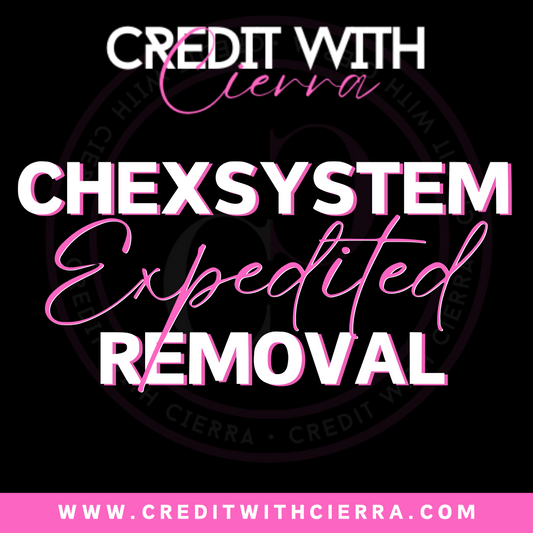 Chex Systems Removal Service