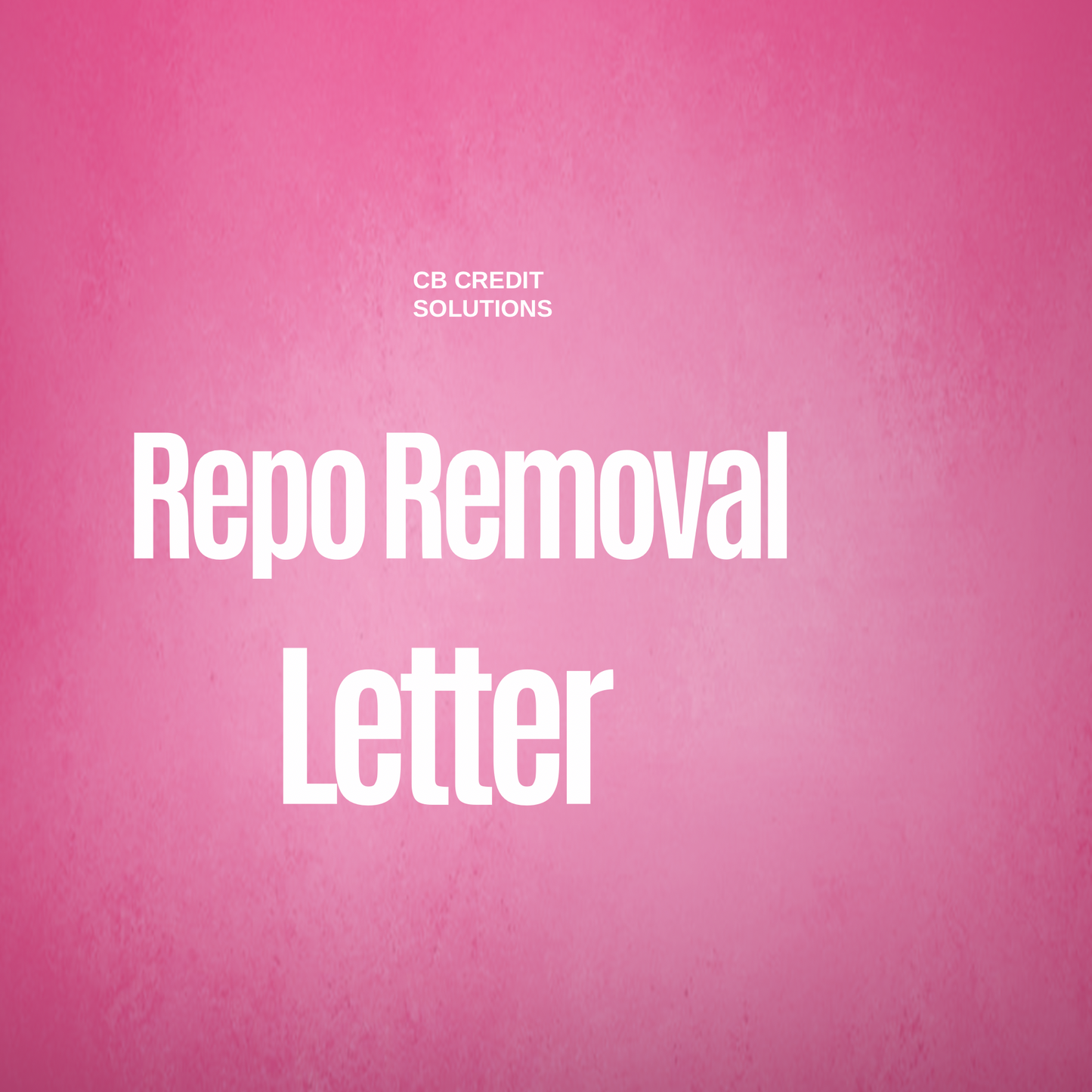 Repo Removal Letter